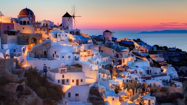 santorini oia sunset